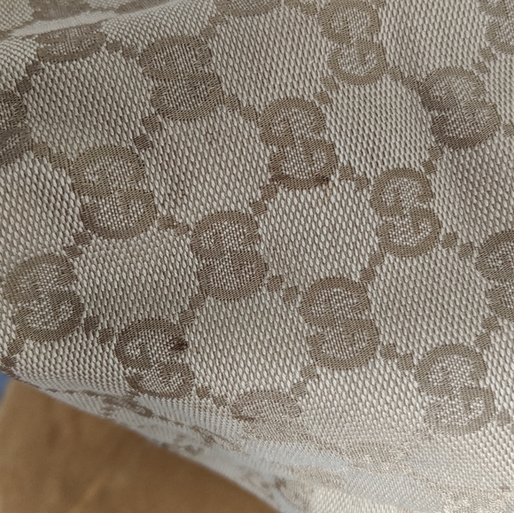 Gucci Web Handle Canvas Tote Pink/Blue - Picture 15 of 15